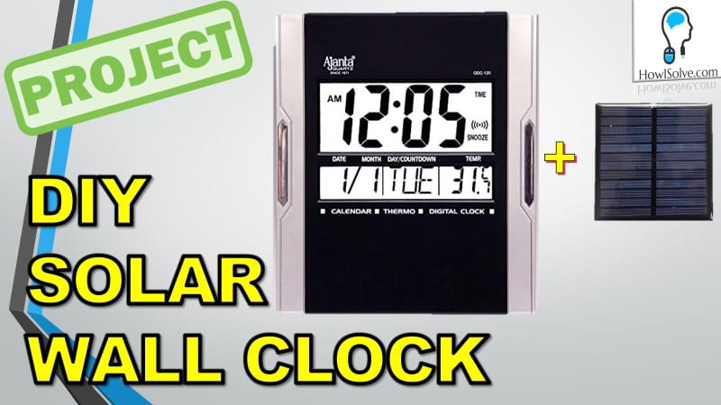 DIY Solar Powered Wall Clock Conversion